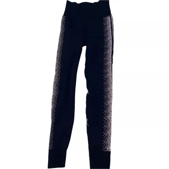 Reflective Legging Fabletics High-Waisted Sculptknit Black Silver Size Small - Picture 10 of 17